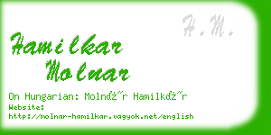 hamilkar molnar business card